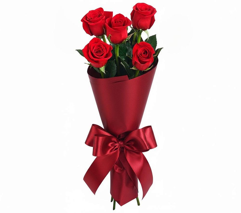 Букет 5 Красных роз Эдлесс Лав в Алексеевка Уфимский район
