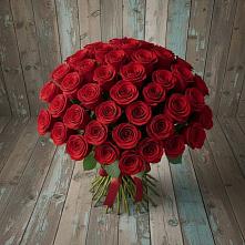 Букет 55 Красных роз Фридом #REPLACE_PRED# Алексеевка Уфимский район