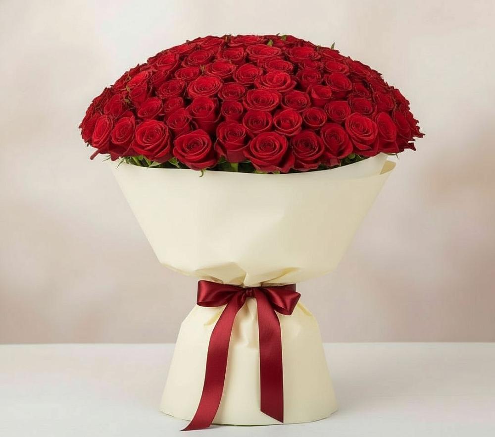 Букет 101 Красная роза Милано в Алексеевка Уфимский район