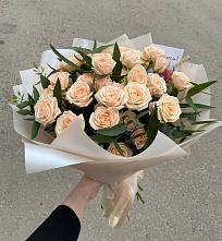 Букет Кремовые розы Латте в Алексеевка Уфимский район