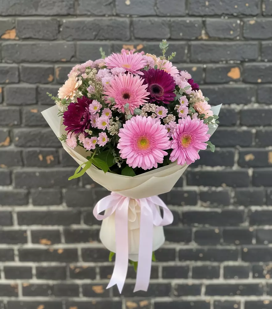 Букет цветов из: Герберы и Хризантемы в Алексеевка Уфимский район