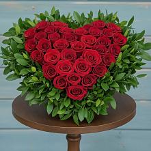 Цветочная композиция из Розы в виде сердца #REPLACE_PRED# Алексеевка Уфимский район