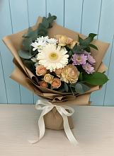 Букет цветов из:  Герберы и Хризантемы в Алексеевка Уфимский район