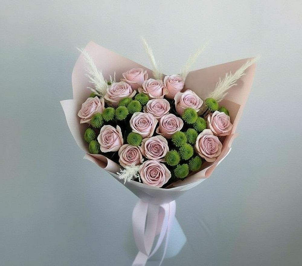 Букет цветов из: Розы и Хризантемы в Алексеевка Уфимский район