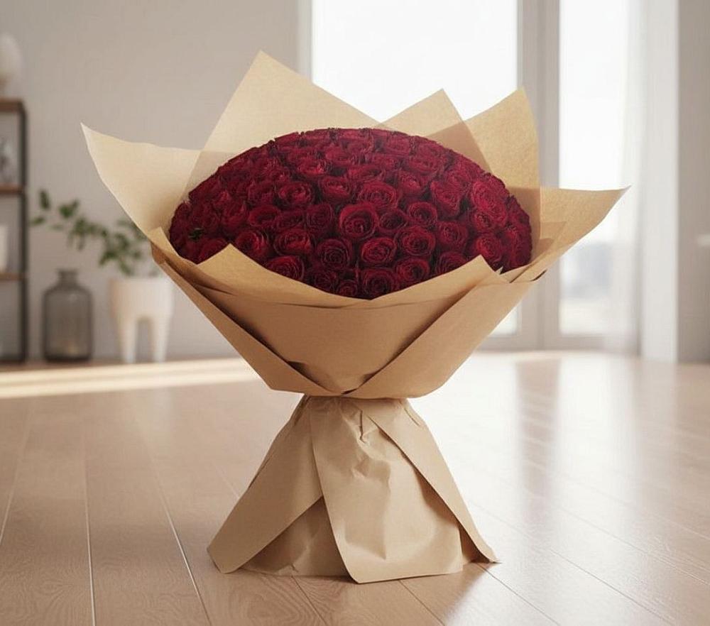 Букет 101 Красная роза в Алексеевка Уфимский район