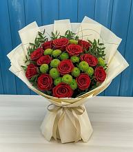 Букет цветов из:  Розы и Хризантемы #REPLACE_PRED# Алексеевка Уфимский район