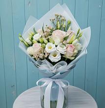 Букет цветов из:  Розы и Лизиантусы в Алексеевка Уфимский район
