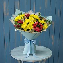 Букет цветов из:  Альстромерии и Хризантемы #REPLACE_PRED# Алексеевка Уфимский район