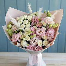 Букет цветов из:  Альстромерии и Розы в Алексеевка Уфимский район